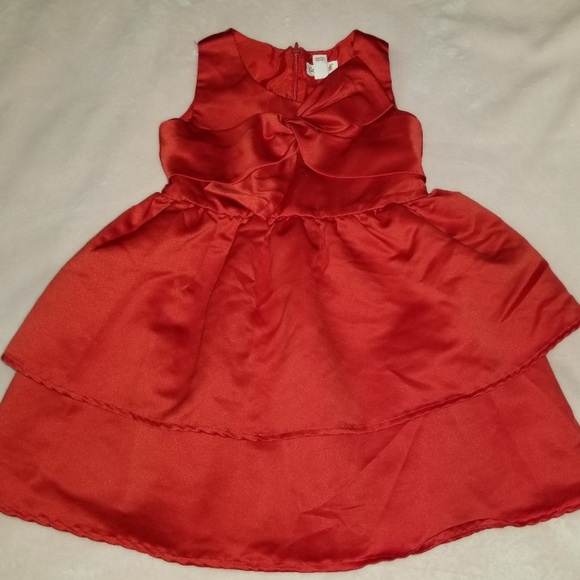 EUC Cat & Jack red bow dress - Picture 2 of 4